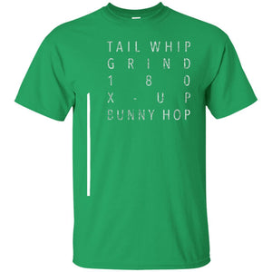 Scooter Tricks T-shirt Tail Whip Grind 180 X-up Bunny Hop