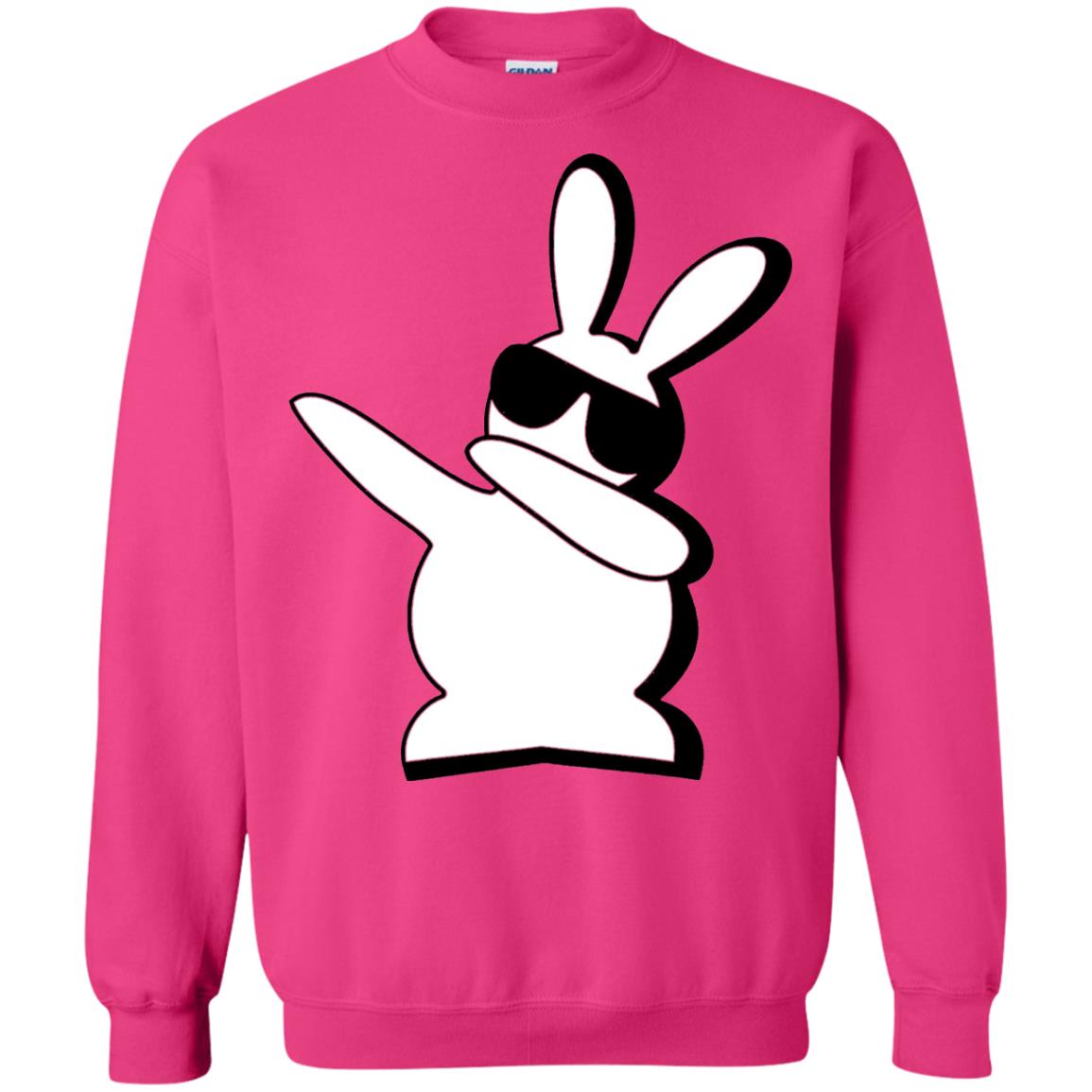 Dabbing Hip Hop Bunny Easter Shirt Heliconia