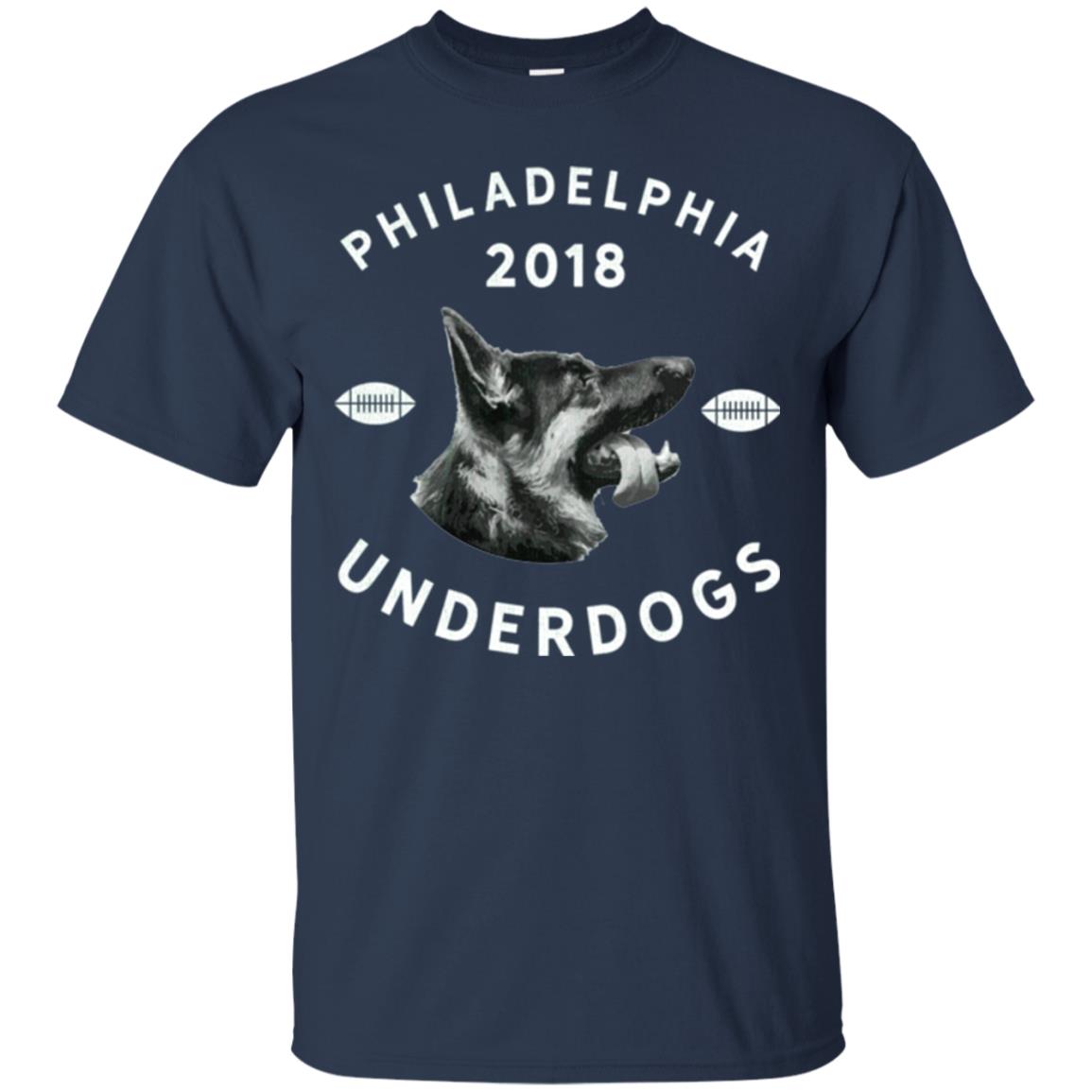 Dog Lover T-shirt Philly Philadelphia Underdogs 2018 Game Day Navy
