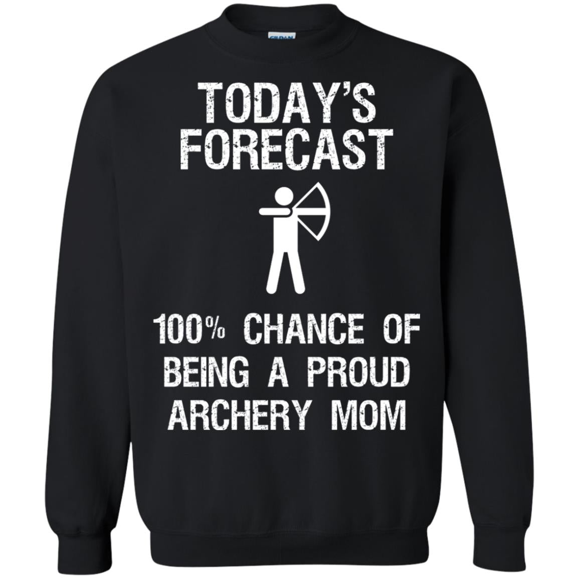 Archery Mom Shirt Forecast Chance Of Being A Proud Archery Mom Black