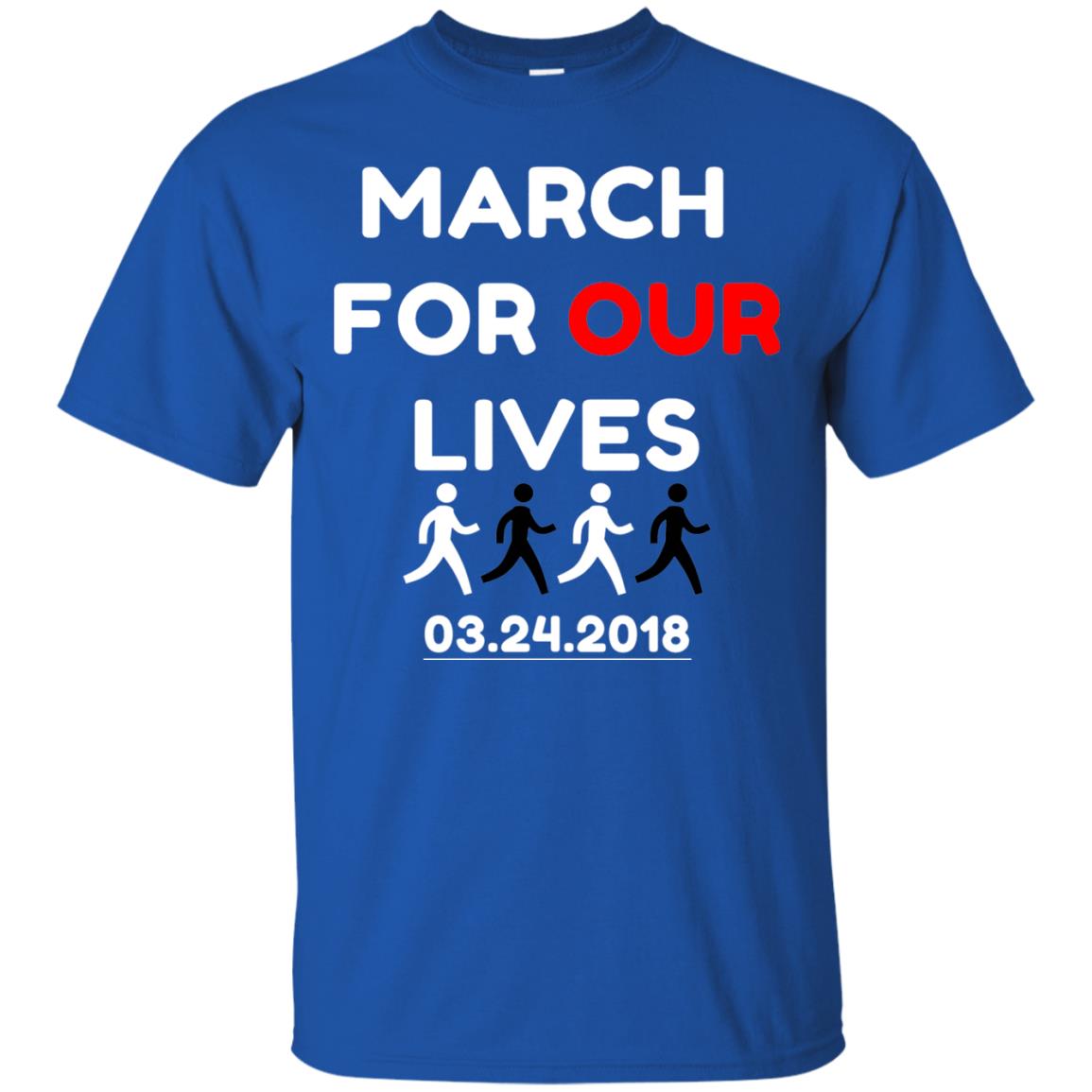 March For Our Lives Gun Control T-shirt Royal