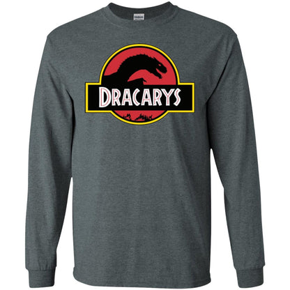Dracarys Dragon Dinosaur T-shirt Dark Heather