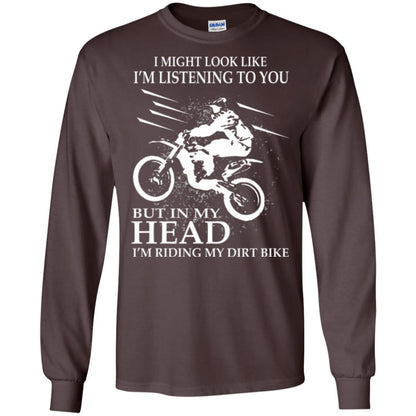 Motocross T-shirt I'm Riding My Dirt Bike Dark Chocolate