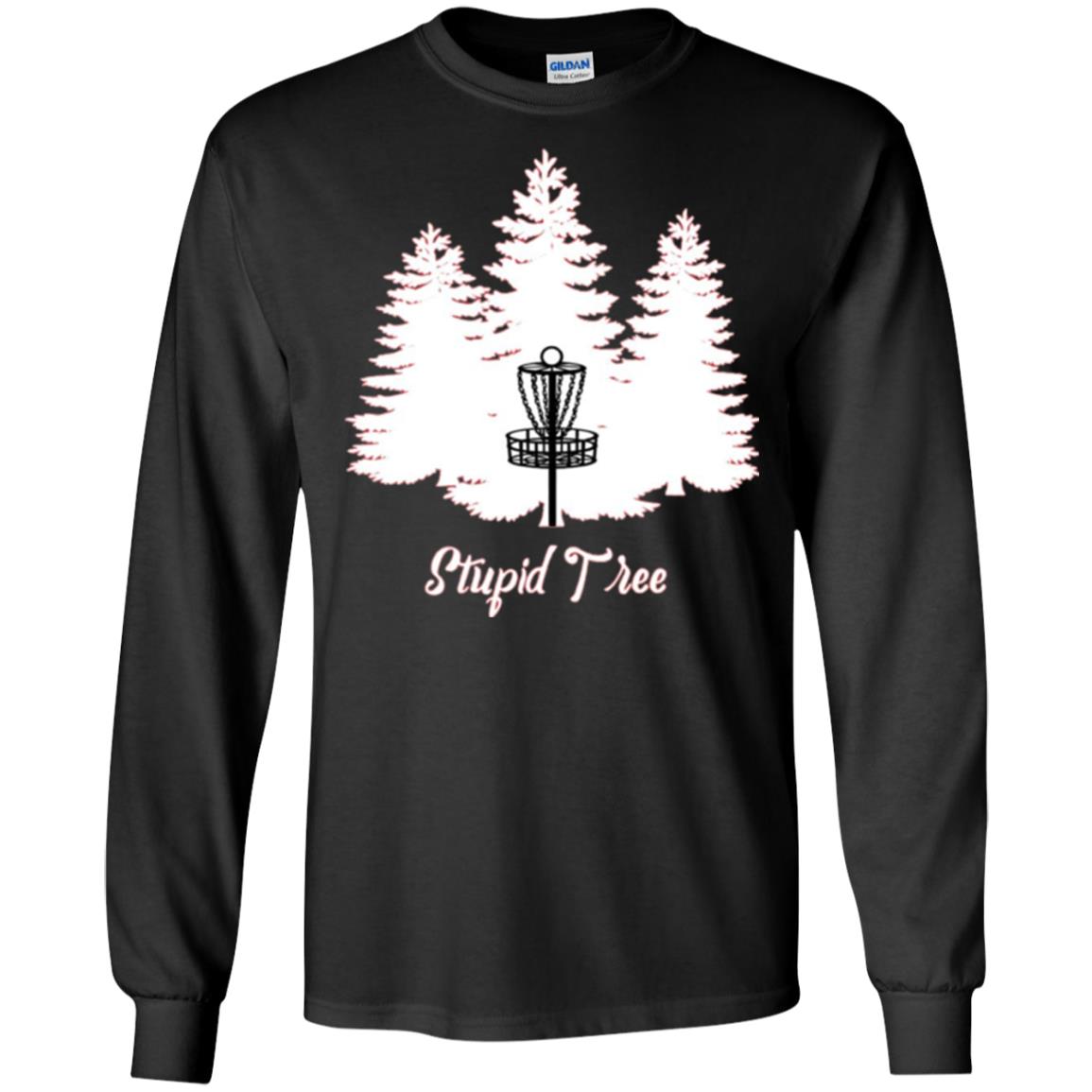 Disc Golf T-shirt Stupid Tree Black