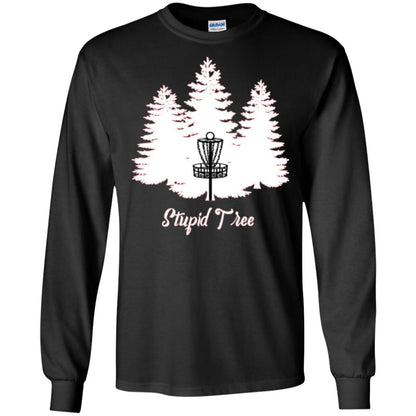 Disc Golf T-shirt Stupid Tree Black