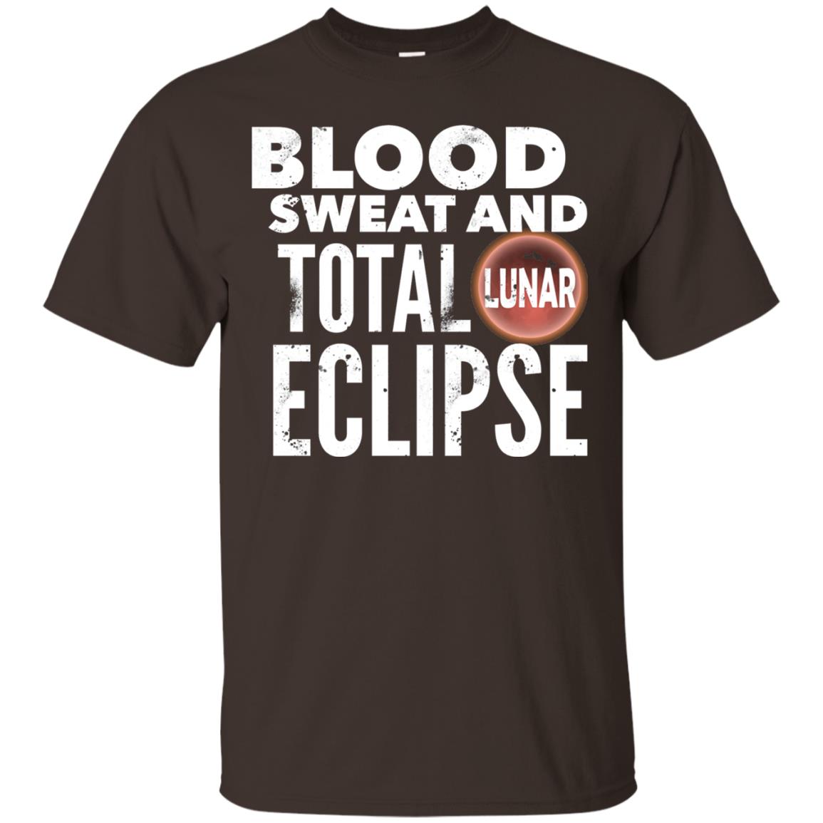Total Lunar Eclipse 2018 Blood Sweat T-shirt Dark Chocolate