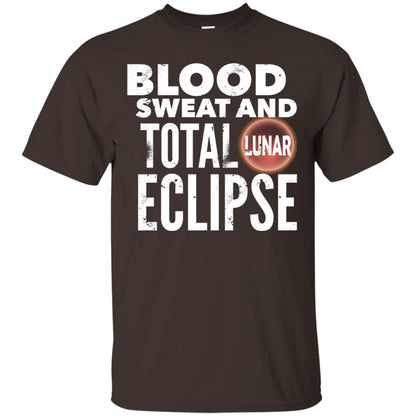 Total Lunar Eclipse 2018 Blood Sweat T-shirt Dark Chocolate