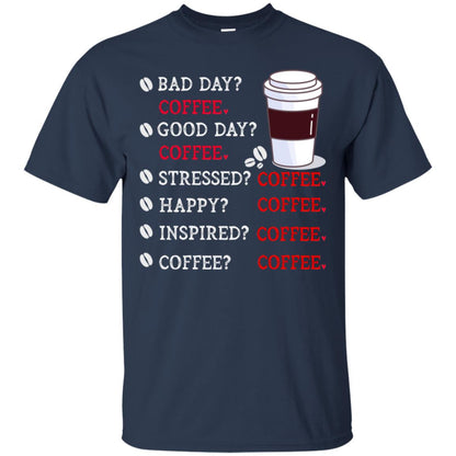 Coffee Idea Gift Shirt For Mens Womens Navy