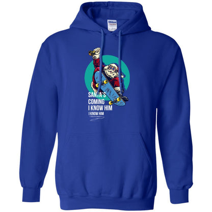 Christmas T-shirt Santa's Coming I Know Him Royal