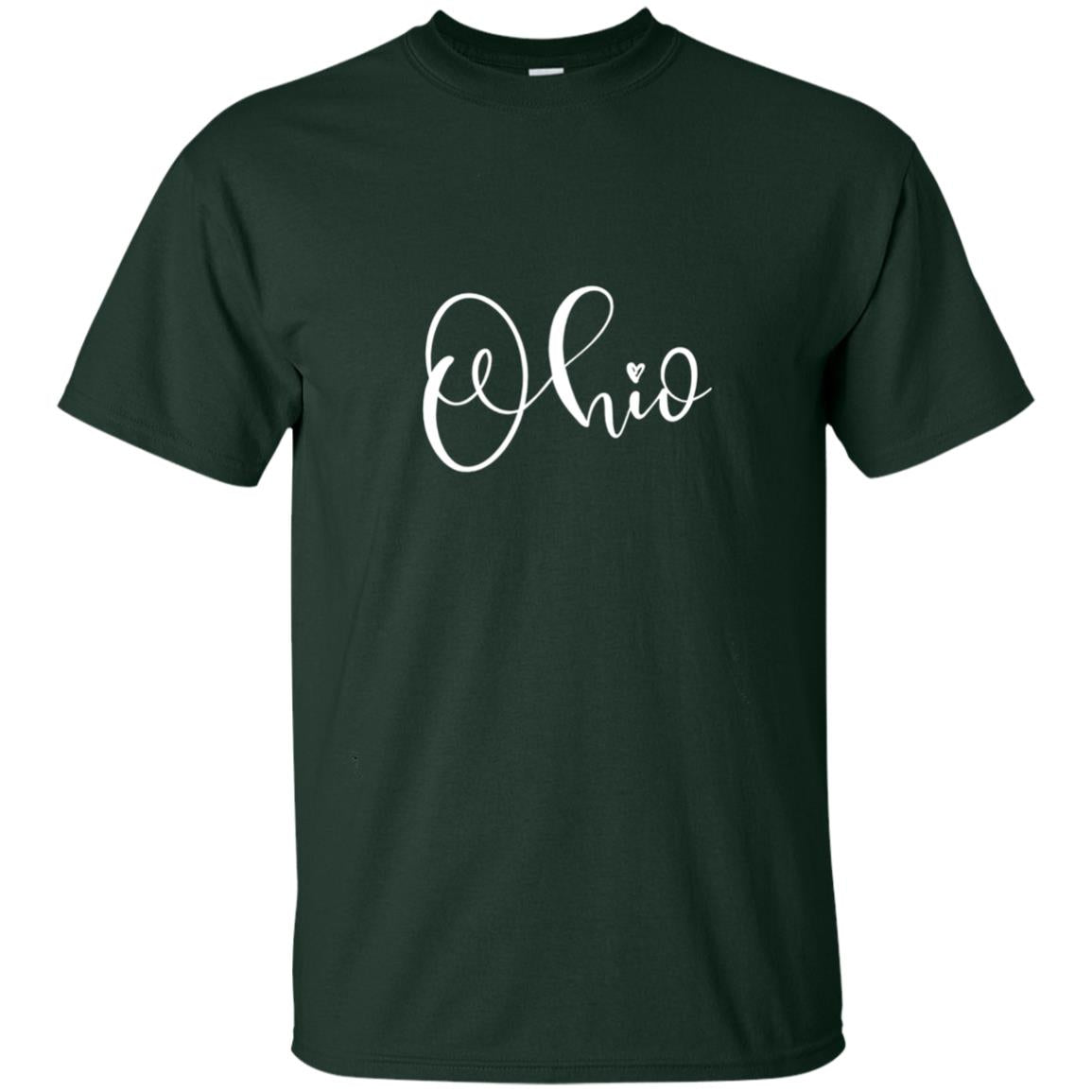 Ohio Calligraphy Art Typography Shirt Forest