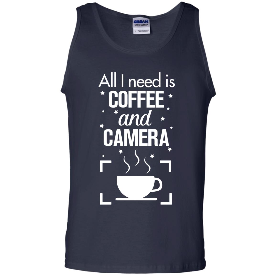 All I Need Is Coffee And Camera Shirt Navy