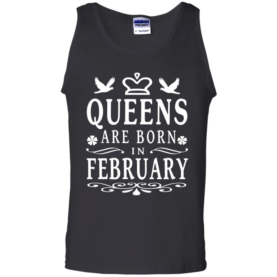 Birthday T-shirt Queens Are Born In February Black