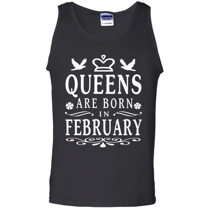 Birthday T-shirt Queens Are Born In February Black