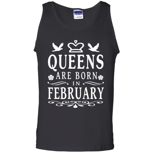 Birthday T-shirt Queens Are Born In February Black