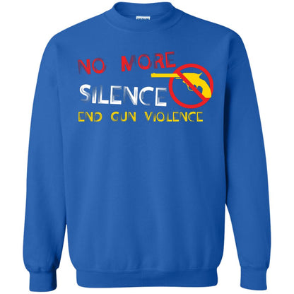 Anti Gun T-shirt No More Silence End Gun Violence Royal