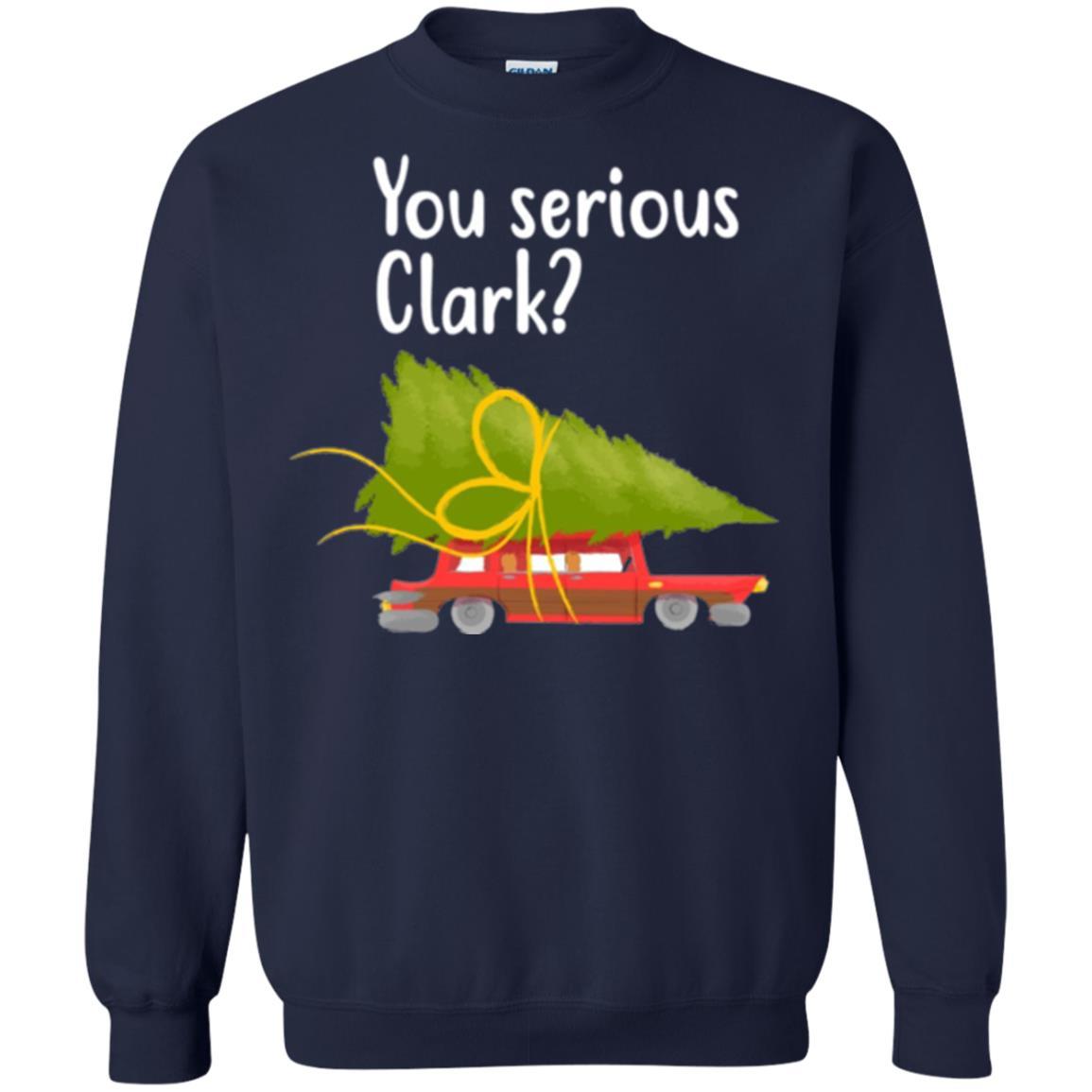 Christmas T-shirt You Serious Clark Griswold Navy