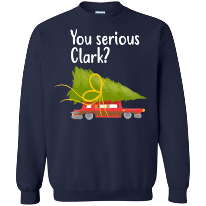 Christmas T-shirt You Serious Clark Griswold Navy