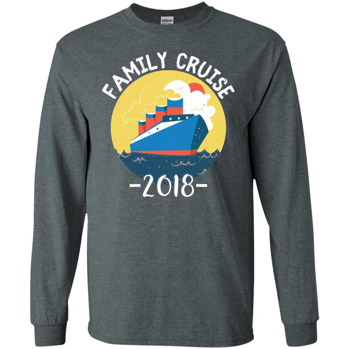 Summer Holiday T-shirt Family Cruise 2018 Dark Heather