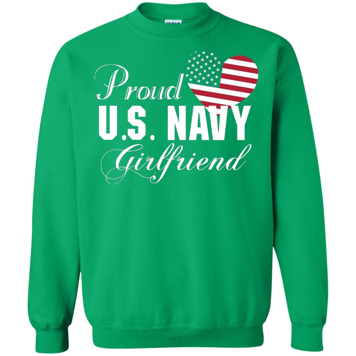 Pride U.s. Army Shirt Proud Navy Girlfriend Heart Irish Green
