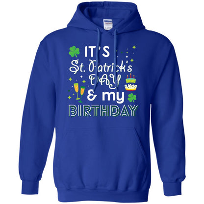 Funny My Birthday St Patricks Day Drinking T-shirt Royal