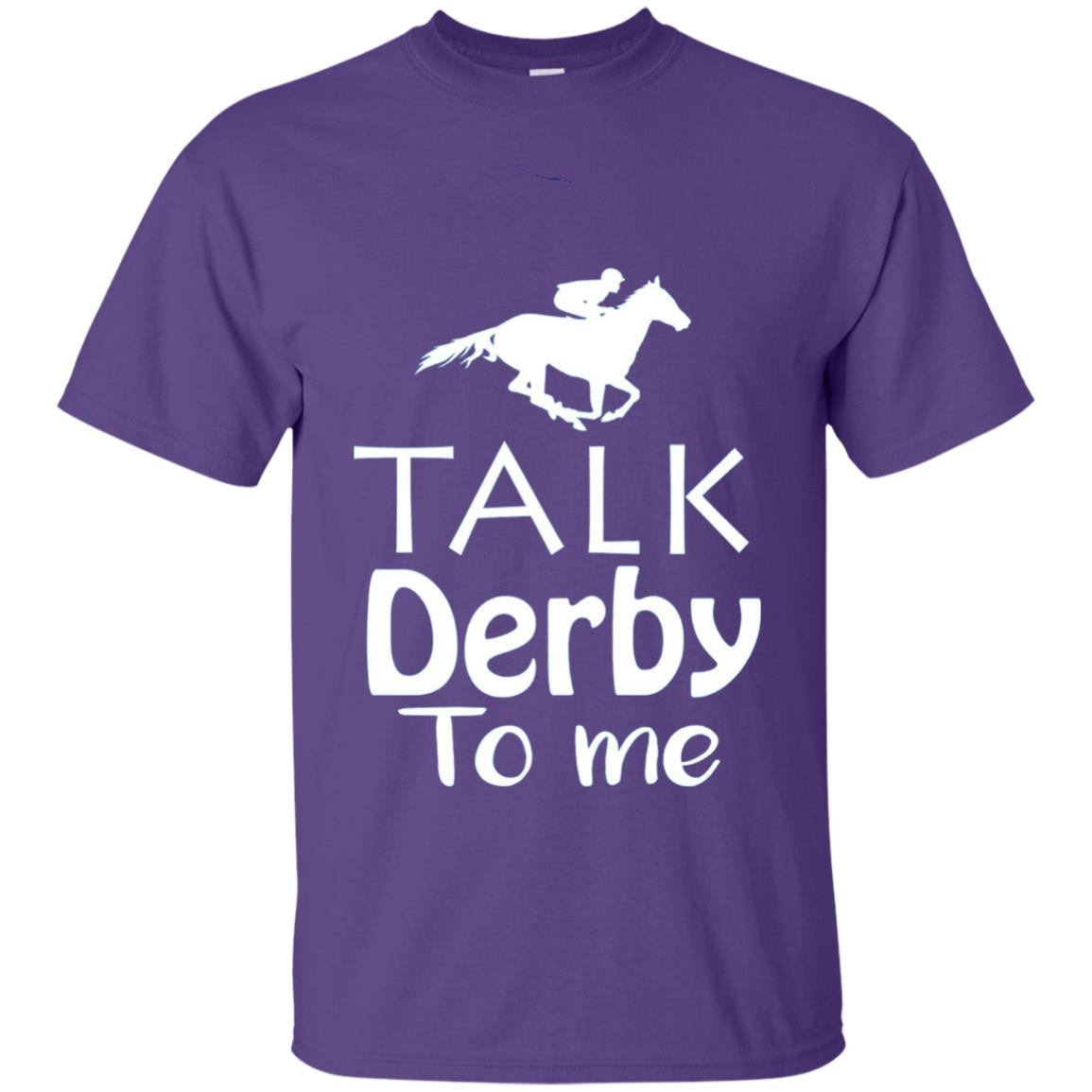 Talk Derby To Me Funny Derby Horse Racing Festival T-shirt Purple