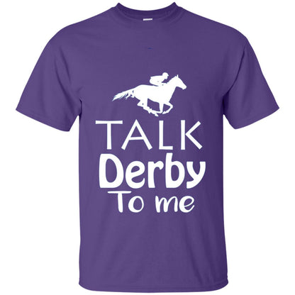 Talk Derby To Me Funny Derby Horse Racing Festival T-shirt Purple