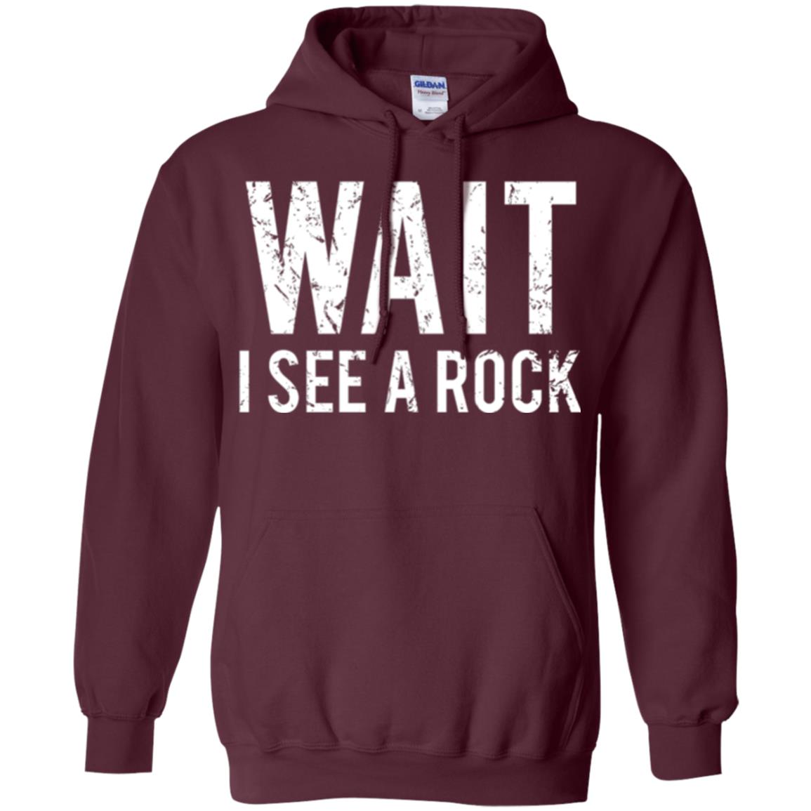 Geology T-shirt I See A Rock Maroon