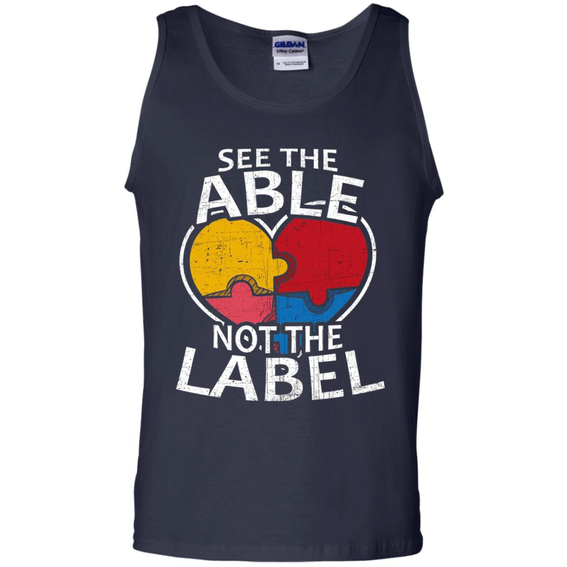 See The Able Not The Label Autism Shirt Navy