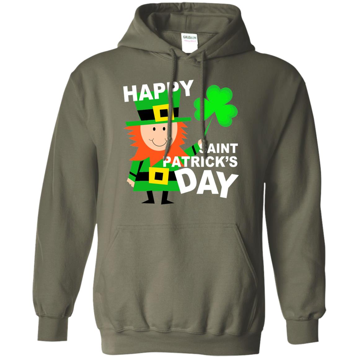 Teacher T-shirt St. Patrick's Day Military Green