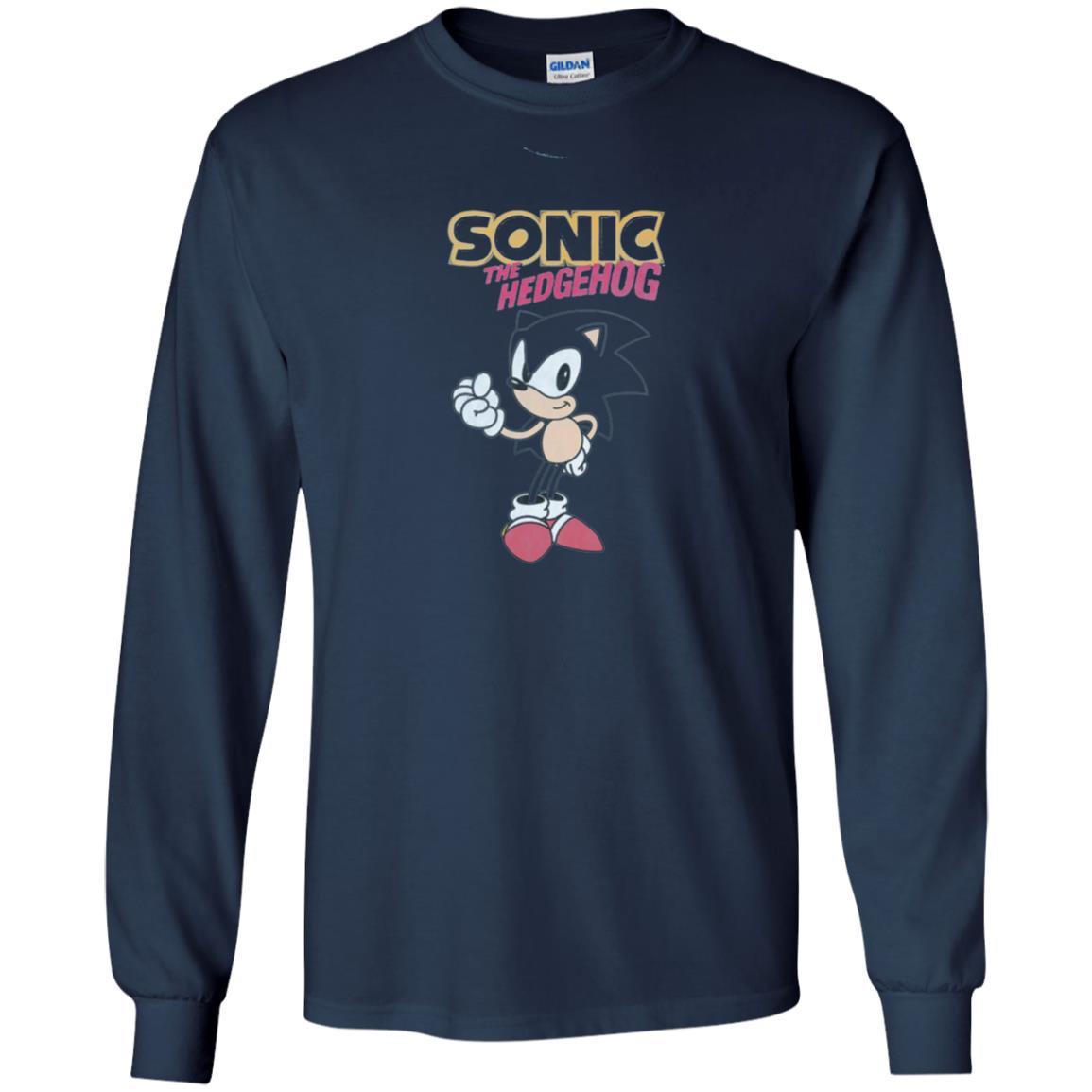 Movie T-Shirt Sonic The Hedgehog Navy