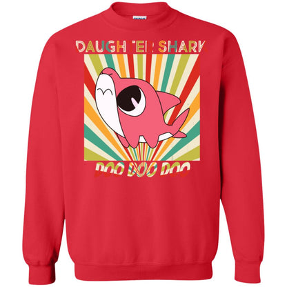 Daughter Shark Doo Doo Doo Family Shark Gift Shirt Red