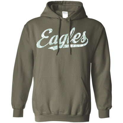 Eagles Mascot T-shirt Vintage Sports Name Military Green
