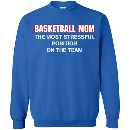 Basketball Lover T-shirt The Most Stressful Position Position On The Team Royal