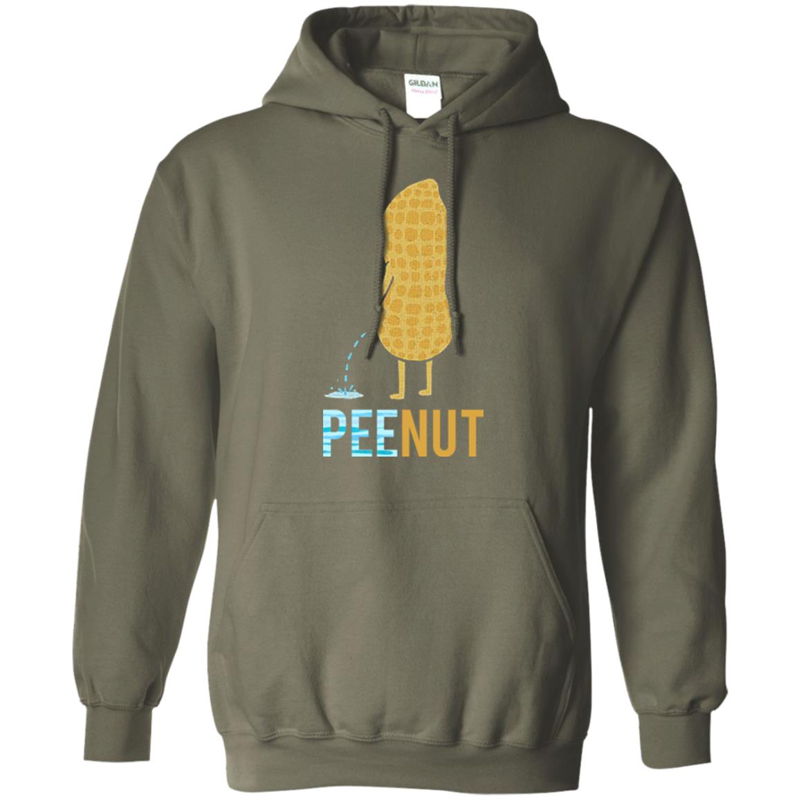 Funny Peenut Gift Shirt For Cool Boys Military Green