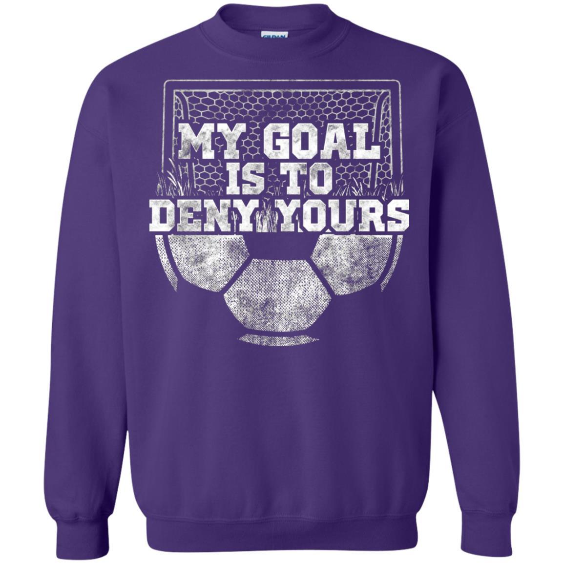 Cute Soccer Goalie Keeper T Shirt My Goal Is To Deny Yours Purple