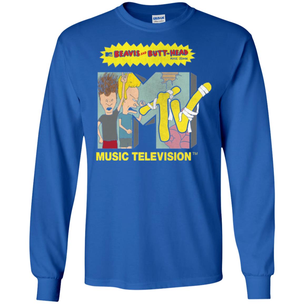 Mtv Logo T-shirt Beavis And Butt Head Royal