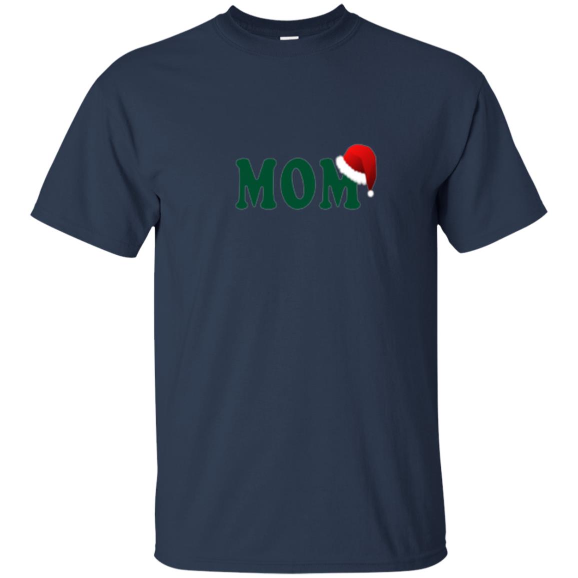 Christmas T-shirt Mom Santa Navy