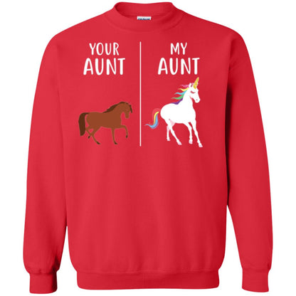 Unicorn T-shirt Your Aunt My Aunt Red