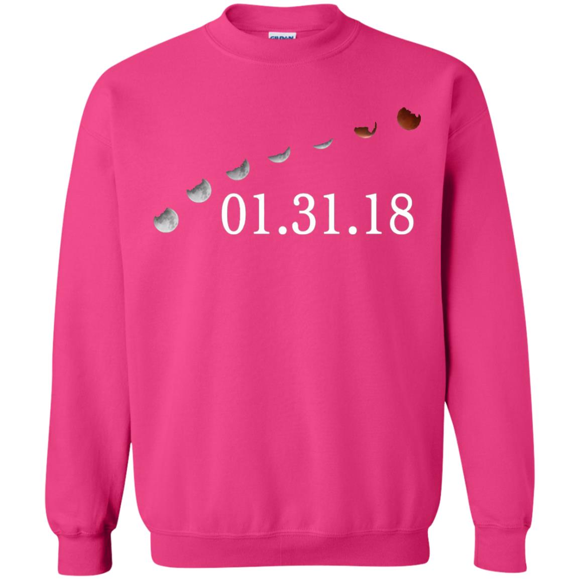 Usa Total Lunar Eclipse On January 31, 2018 T-shirt Heliconia