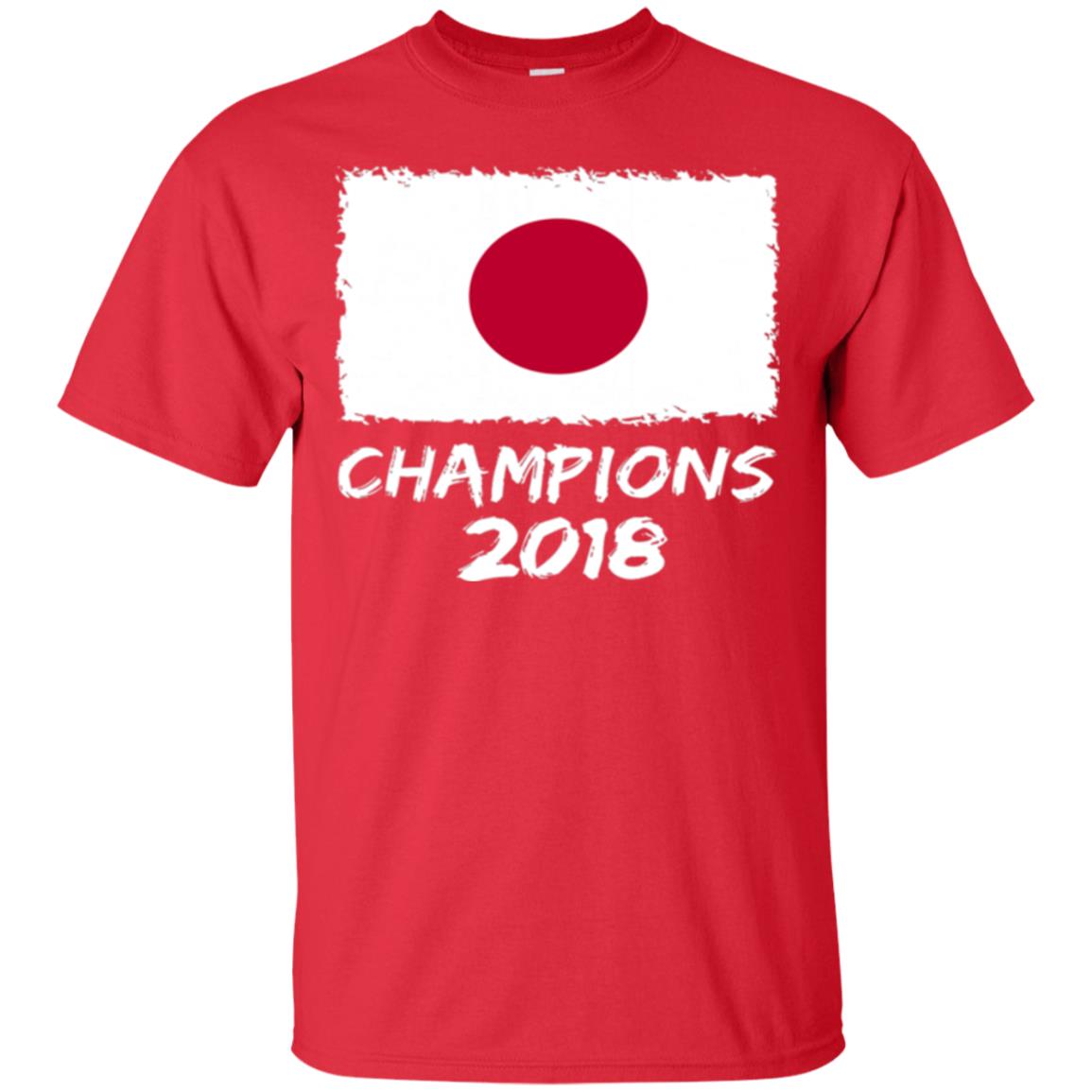 Football Lover T-shirt Japan Champions 2018 T-shirt Red
