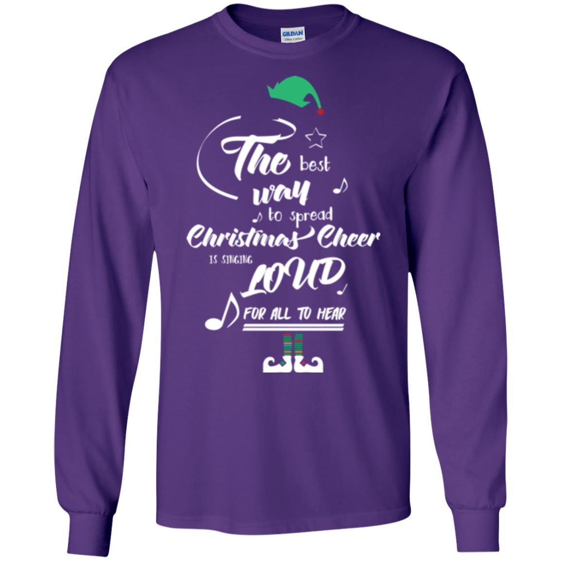 Christmas T-shirt The Best Way To Spread Purple