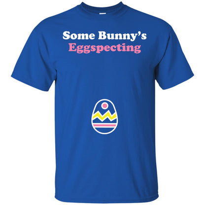 Easter Pregnant Shirt Some Bunnys Eggspecting Royal