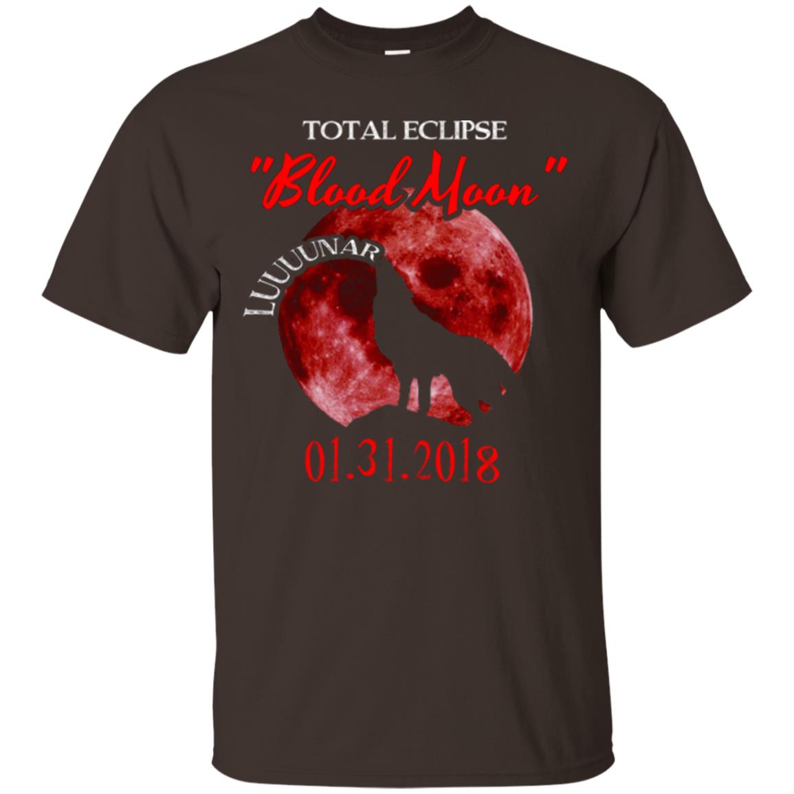 Eclipse T-shirt Total Eclipse Luuuunar Blood Moon Dark Chocolate