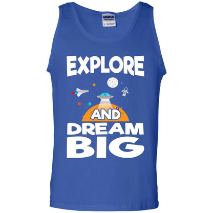 Explore And Dream Big Space Universe Planet Shirt Royal