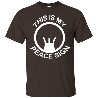 This Is My Peace Sign Shirt Dark Chocolate