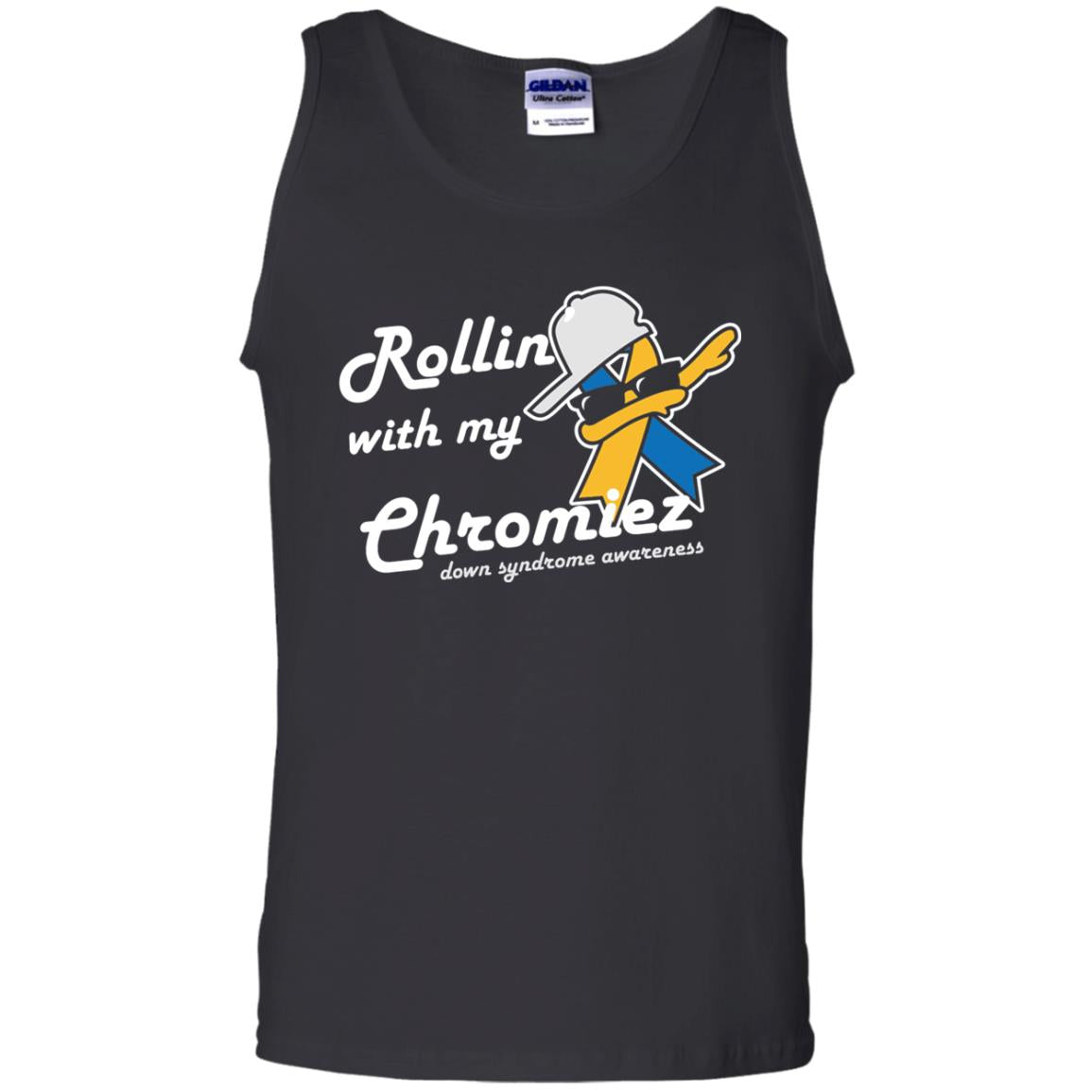 Rolling With My Ehromiez Down Syndrome Awareness T-shirt Black
