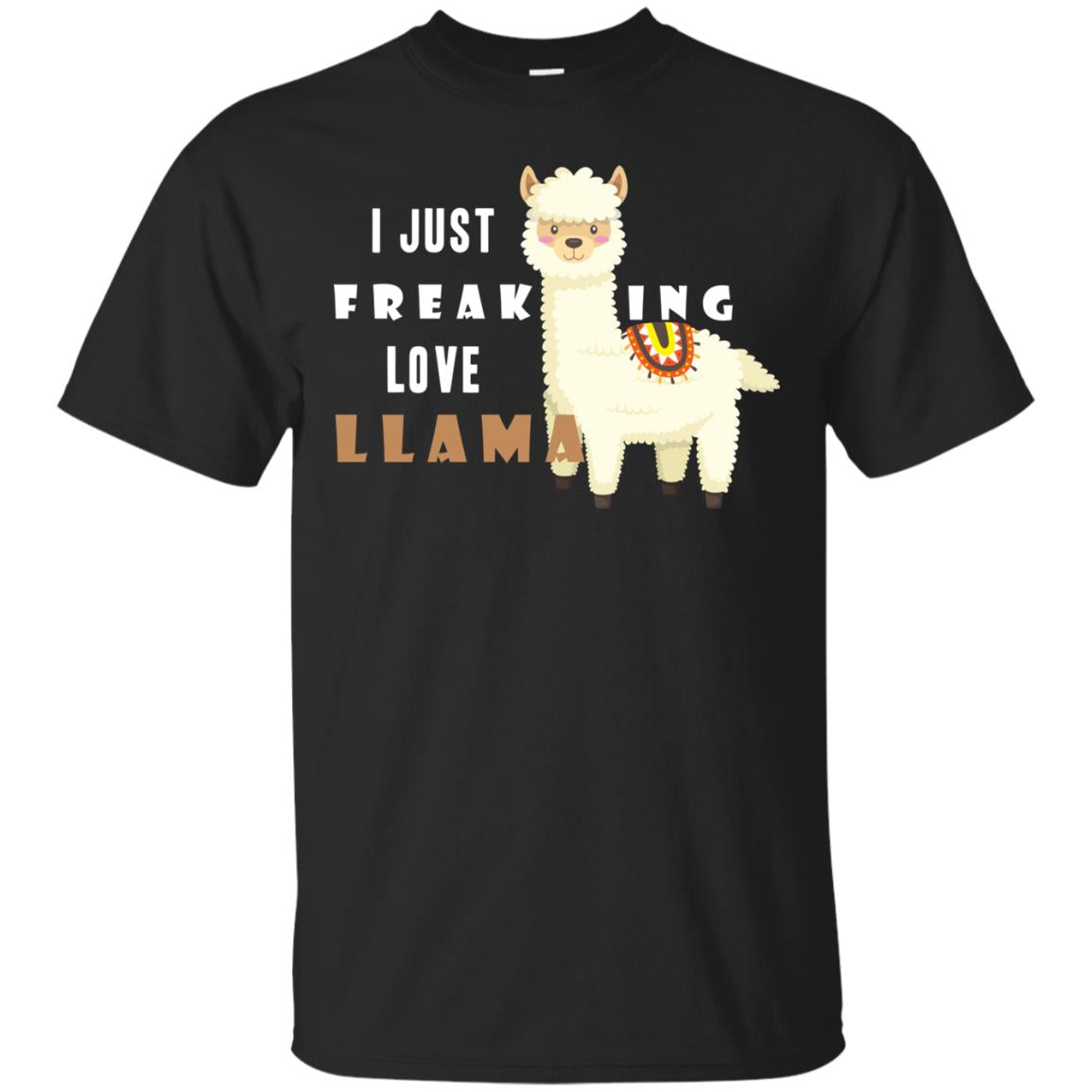 I Just Freaking Love Llama Shirt Black