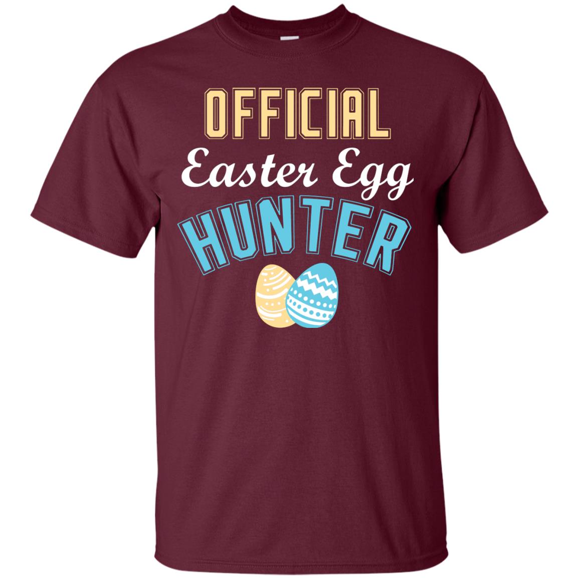 Official Easter Egg Hunter Easter Holiday T-shirt Maroon