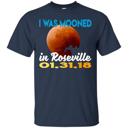 Mooned In Roseville Lunar Eclipse Matching Family T-shirt Navy
