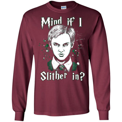 Mind If I Slither In Slytherin House Harry Potter Shirt Maroon
